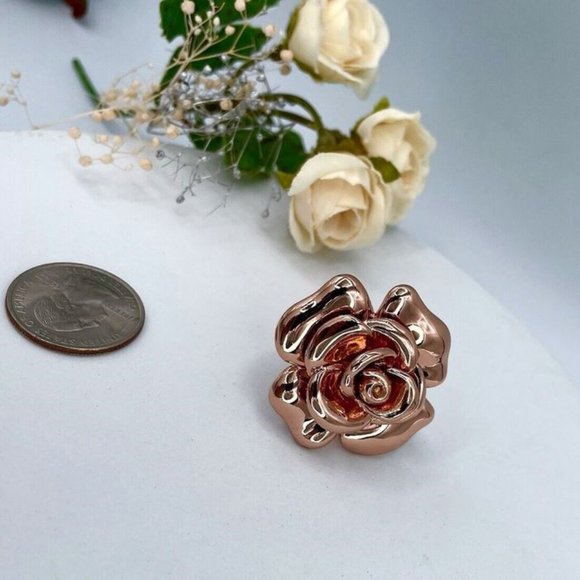 kate spade new york 14k Rose Gold-Plated Flower Ring size of 6 - Picture 2 of 4